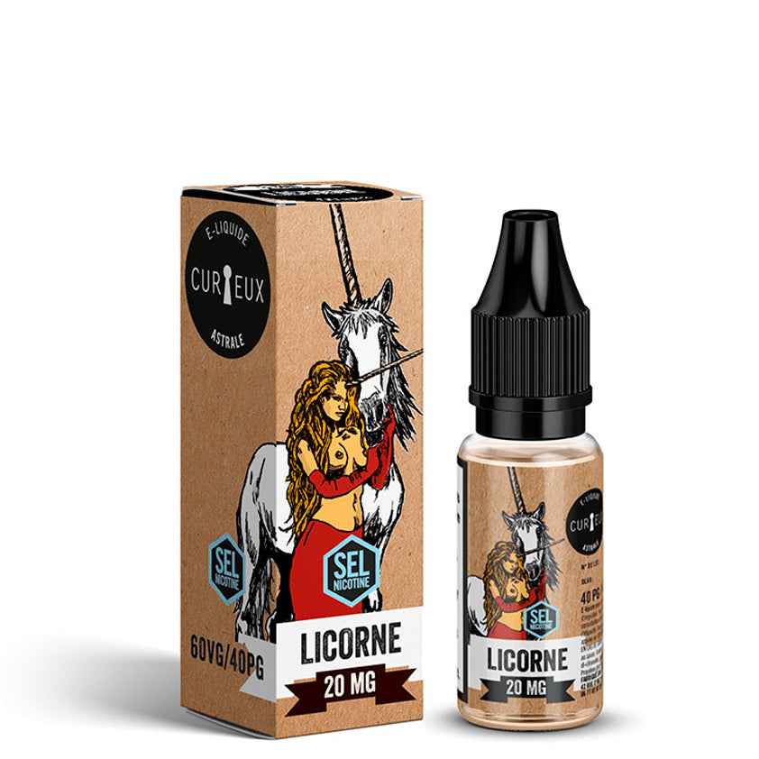 Liquide Licorne Sels de Nicotine Edition Astrale Curieux